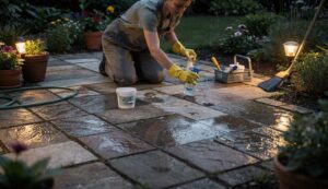 Terrassenplatten reinigen ohne Hochdruckreiniger: Dieses Hausmittel schafft es über Nacht