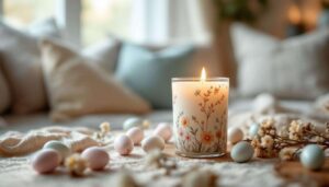 Dm verkauft jetzt eine Oster-Duftkerze für 1,95 Euro, die in den Filialen schon knapp wird